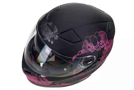 Lazer Bayamo Pretty Girl motociklistička kaciga s punim licem, crna, roza, mat, XS-9