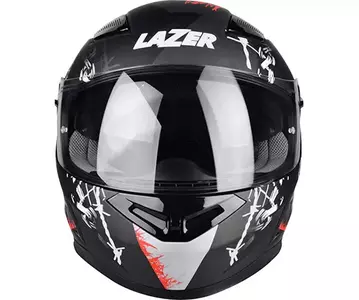Lazer Bayamo Pitbull 2 motociklistička kaciga koja pokriva cijelo lice crna crvena bijela mat L-3