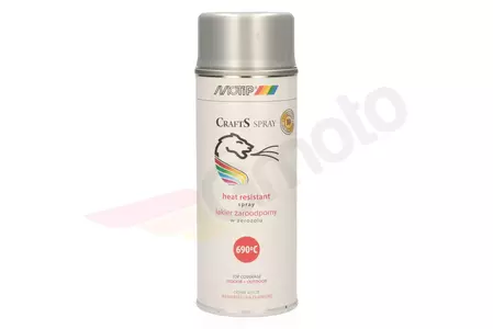 Spray rezistent la căldură 690 grade 400 ml - argintiu Motip - 696350