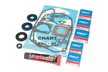 SKF rulmenți de motor + garnituri + set de garnituri Romet Chart