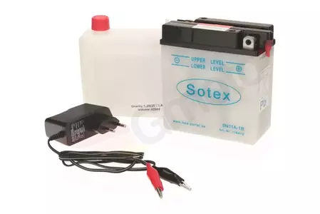 Baterie Sotex MZA 6N11A-1B 6V 11Ah + încărcător Sotex MZA 6N11A-1B 6V 11Ah