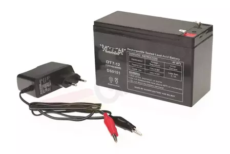 Batterie AGM gel 12V 7Ah OT7-12 + chargeur