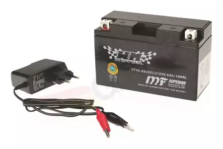 Akumulator żelowy 12V 6,5Ah WM Motor YT7B-BS + ładowarka