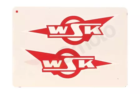 Naklejka zbiornika baku paliwa WSK 125 czerwona