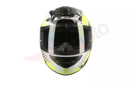 Motociklistička kaciga koja pokriva cijelo lice LS2 FF352 ROOKIE INFINITE W/B YELLOW L-3