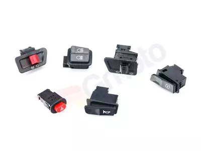 Превключватели за стартерни светлини комплект от 6бр Romet RXL 50 17 с превключвател за запалване - 02-011503-0000-00003