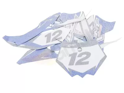 Set di 12 adesivi Romet RMT 140 blu-2