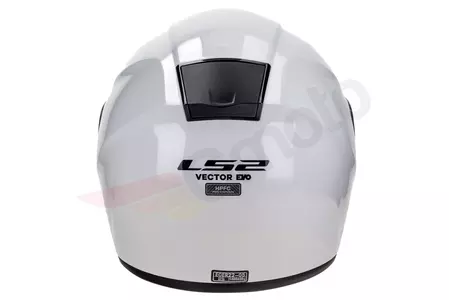 LS2 FF397 VECTOR SOLID WHITE 3XL integralna motoristična čelada-8