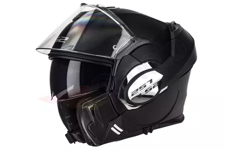 LS2 FF399 VALIANT MATT NEGRO M casco de moto mandíbula - AK5039910114