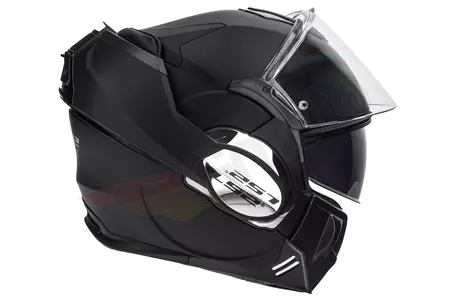 LS2 FF399 VALIANT VALIANT MATT BLACK M cască de motocicletă cu mandibulă pentru motociclete-5