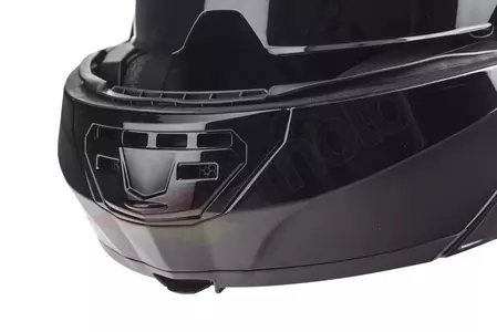 LS2 FF399 VALIANT SOLID NEGRO XL casco de moto mandíbula-11