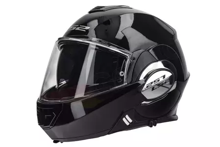 LS2 FF399 VALIANT SOLID NEGRO XL casco de moto mandíbula-2