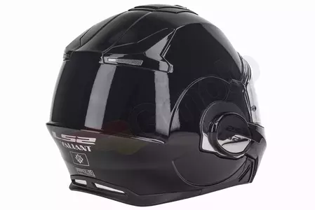 LS2 FF399 VALIANT VALIANT SOLID BLACK XL cască de motocicletă cu mandibulă pentru motociclete-8