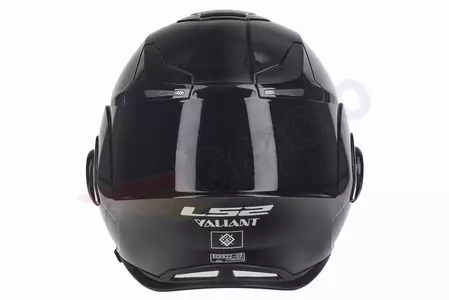 LS2 FF399 VALIANT VALIANT SOLID BLACK XL cască de motocicletă cu mandibulă pentru motociclete-9