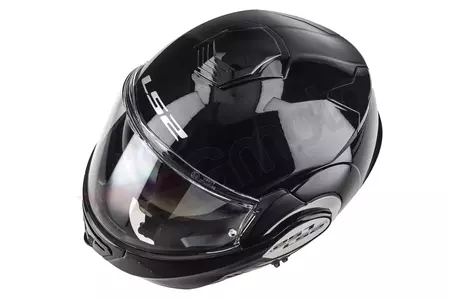 LS2 FF399 VALIANT SOLID BLACK XXL мотоциклетна каска с челюст-10