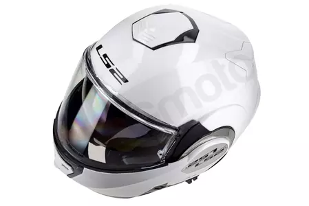 LS2 FF399 VALIANT BLANCO M casco de moto mandíbula-11