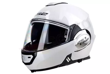 LS2 FF399 VALIANT BLANCO M casco de moto mandíbula-2