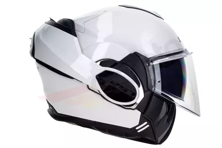 LS2 FF399 VALIANT BLANCO M casco de moto mandíbula-6