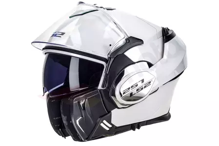 LS2 FF399 VALIANT WHITE XS мотоциклетна каска с челюст-1