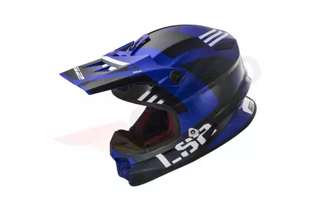 Kask motocyklowy enduro LS2 MX456 LIGHT RALLIE BLUE BLACK L-2