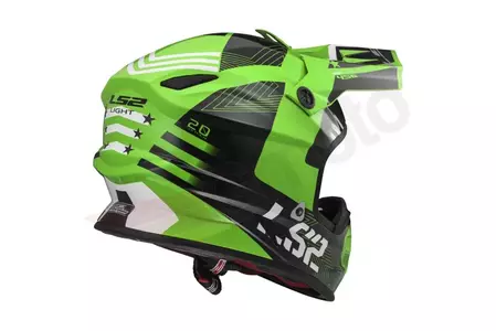 LS2 MX456 LIGHT RALLIE GREEN BLACK L casco moto enduro-2