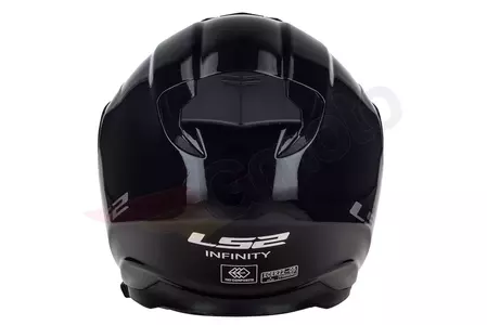 LS2 OF521 INFINITY SOLID BLACK 3XL casco abierto para moto-6