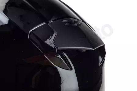 LS2 OF521 INFINITY SOLID BLACK 3XL casco abierto para moto-8