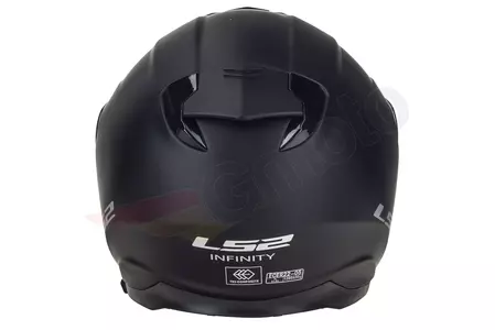 LS2 OF521 INFINITY SOLID MATT BLACK 3XL motorcykelhjälm med öppet ansikte-6