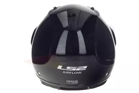 LS2 OF562 AIRFLOW SOLID BLACK S capacete aberto para motociclistas-5
