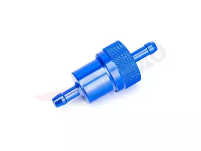 Palivový filtr hliníkový 6,5x28x71 modrý-1