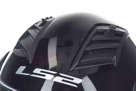 LS2 OF562 AIRFLOW SOLID BLACK atviro veido motociklininko šalmas XS-7