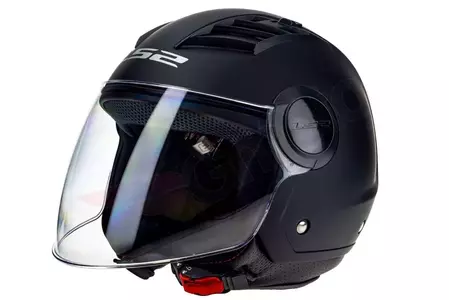 LS2 OF562 AIRFLOW SOLID MATT BLACK XS capacete aberto para motociclistas-2