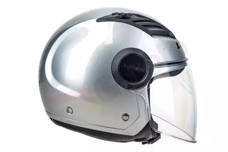 LS2 OF562 AIRFLOW SOLID SILVER L capacete aberto para motociclistas-3
