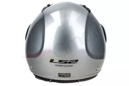 LS2 OF562 AIRFLOW SOLID SILVER L casco moto open face-5