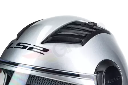 LS2 OF562 AIRFLOW SOLID SILVER L capacete aberto para motociclistas-7