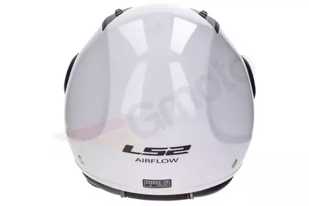 LS2 OF562 AIRFLOW AIRFLOW SOLID WHITE XS cască de motocicletă cu fața deschisă-6