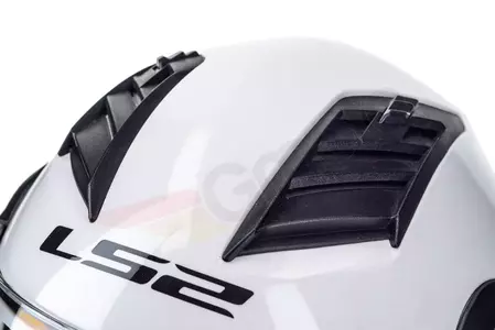 LS2 OF562 AIRFLOW SOLID WHITE XS atviro veido motociklininko šalmas-7