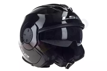 LS2 OF570 VERSO SOLID BLACK 3XL capacete aberto para motociclistas-5