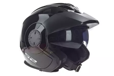 LS2 OF570 VERSO SOLID BLACK 3XL motorcykelhjelm med åbent ansigt-6