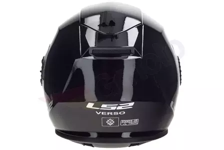 LS2 OF570 VERSO SOLID BLACK L motociklista ķivere ar atvērtu seju-10