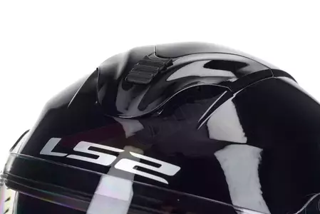 LS2 OF570 VERSO SOLID BLACK motorcykelhjälm med öppet ansikte M-12