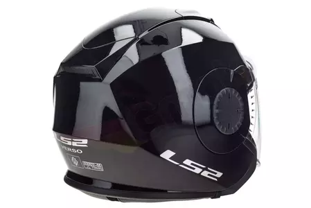 LS2 OF570 VERSO SOLID BLACK motoristična čelada z odprtim obrazom M-9