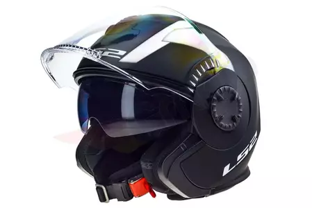 LS2 OF570 VERSO SOLID MATT NEGRO 3XL casco abierto para moto - AK3057010118