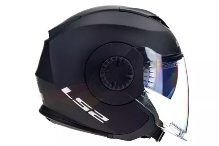 LS2 OF570 VERSO SOLID MATT BLACK 3XL capacete aberto para motociclistas-7