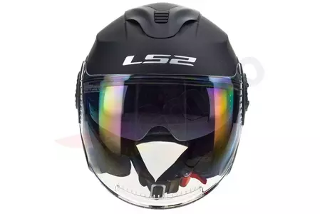 LS2 OF570 VERSO SOLID MATT NEGRO 3XL casco abierto para moto-9