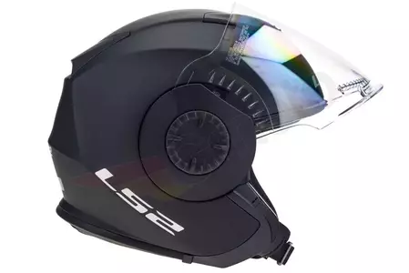 LS2 OF570 VERSO SOLID MATT BLACK L capacete aberto para motociclistas-5