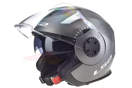 LS2 OF570 VERSO SOLID MATT TITANIUM 3XL capacete aberto para motociclistas - AK3057010078