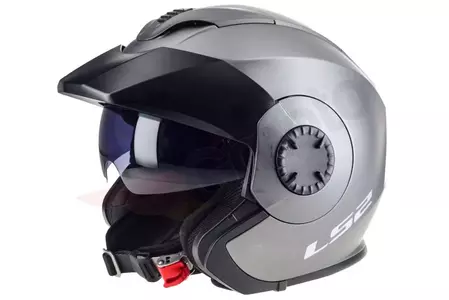 LS2 OF570 VERSO SOLID MATT TITANIUM S motorcykelhjälm med öppet ansikte-3