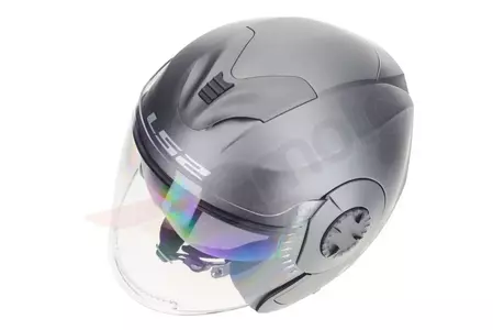 LS2 OF570 VERSO SOLID MATT TITANIUM S capacete aberto para motociclistas-8