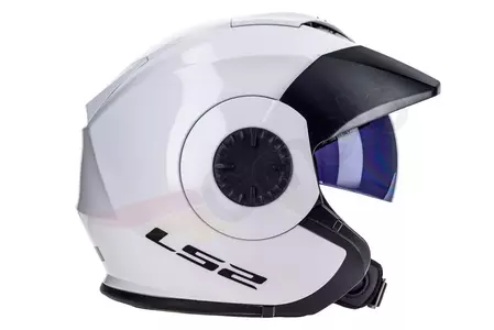 LS2 OF570 VERSO SOLID WHITE 3XL capacete aberto para motociclistas-6